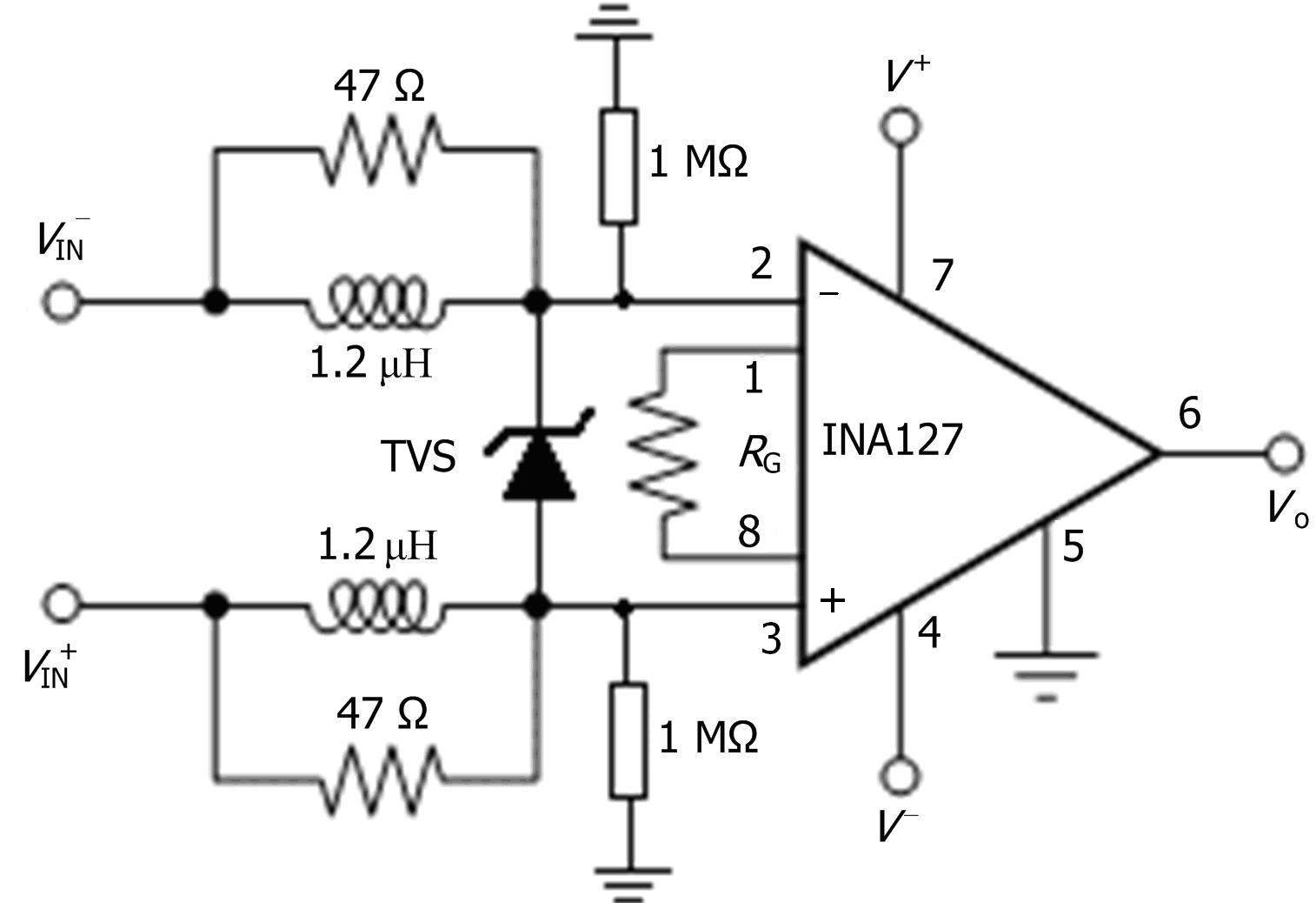 Ina217 Temperature detection circuit on the low-temperature superconducting coils